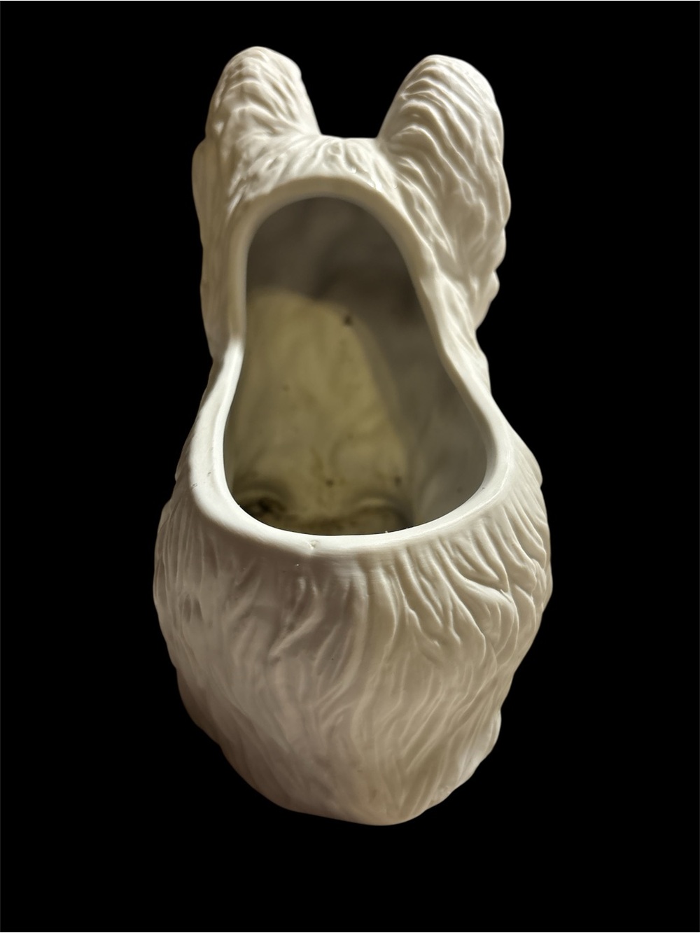 White Terrier Dog Westie Planter, Fine Porcelain 6" Tall Collectible. Vintage - Picture 7 of 8